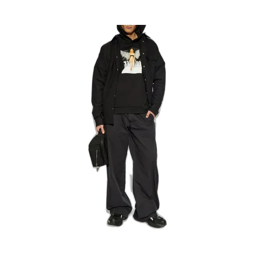 Palm Angels Logo Printed Drawstring Trousers