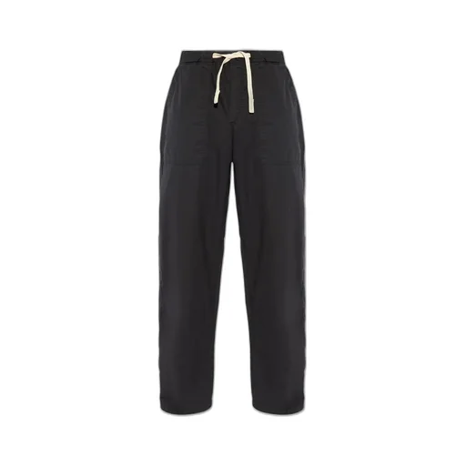 Palm Angels Logo Printed Drawstring Trousers