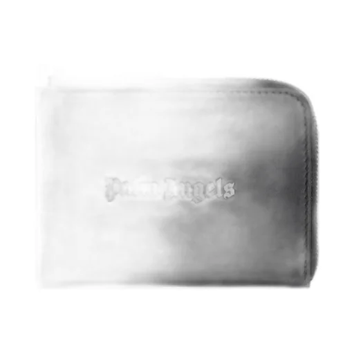 Palm Angels Logo Printed Zipped Wallet