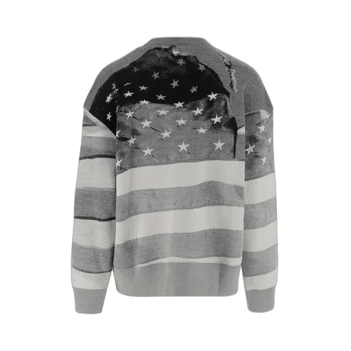Palm Angels Star Printed Crewneck Sweatshirt