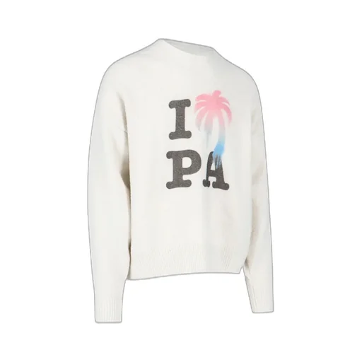 Palm Angels I Love Pa Crewneck Knit Jumper