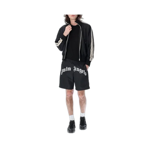 Palm Angels Logo Printed Long-Sleeved Jacket