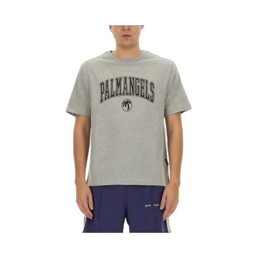 Palm Angels Logo Printed Crewneck T-Shirt