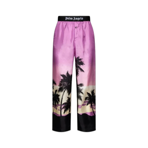 Palm Angels Sunset-Printed Logo Waistband Pants