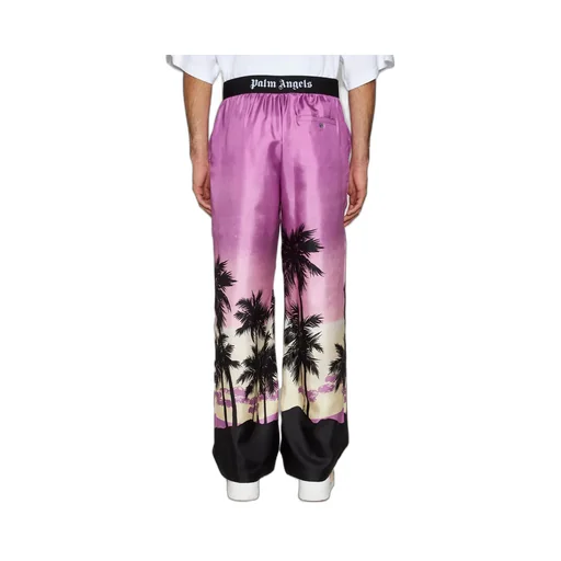 Palm Angels Sunset-Printed Logo Waistband Pants
