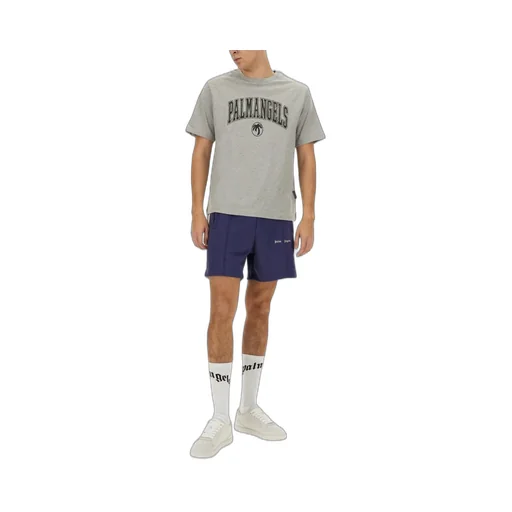 Palm Angels Logo Printed Crewneck T-Shirt