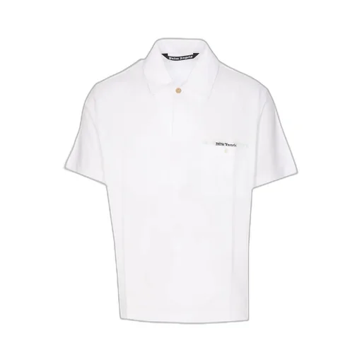 Palm Angels Sartorial Tape Logo Detailed Polo Shirt