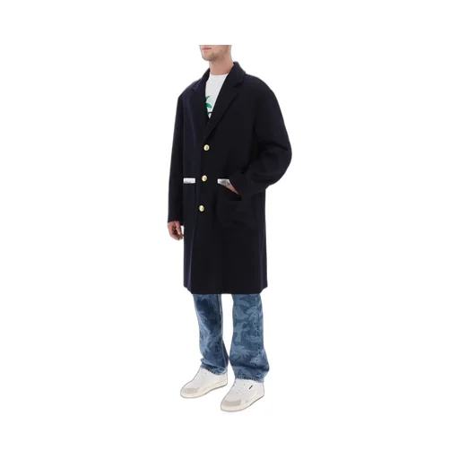 Palm Angels Single-Breasted Mid-Length Coat
