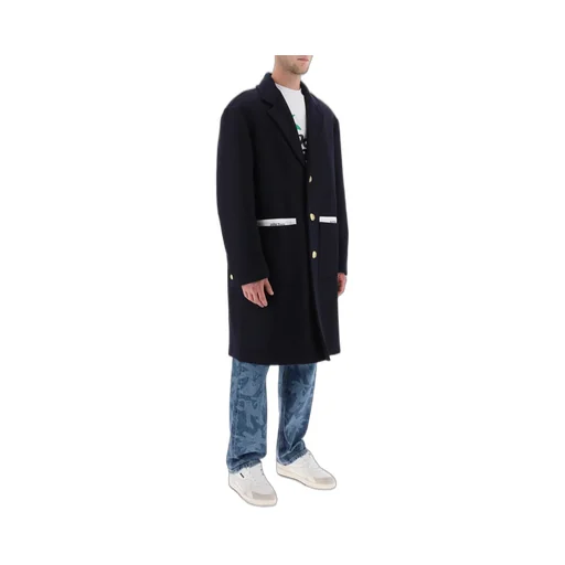 Palm Angels Single-Breasted Mid-Length Coat