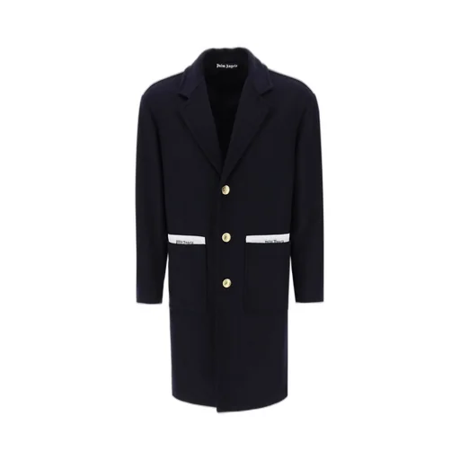 Palm Angels Single-Breasted Mid-Length Coat