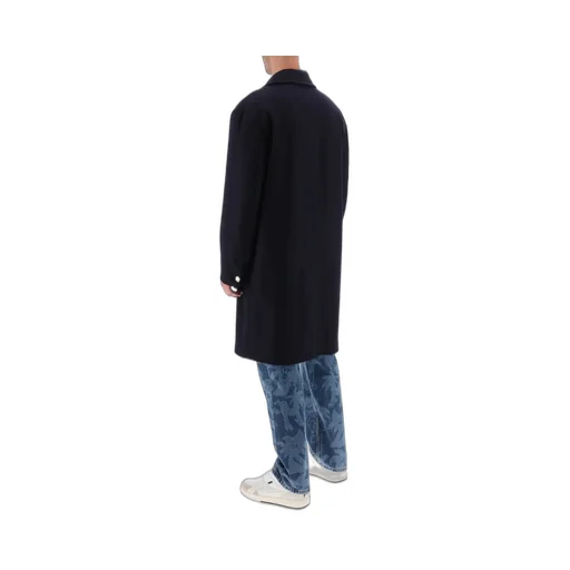 Palm Angels Single-Breasted Mid-Length Coat