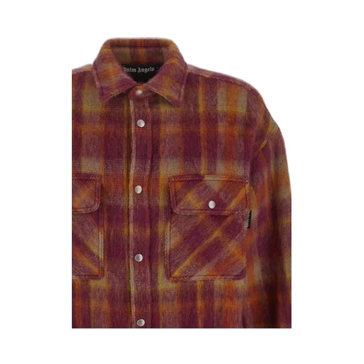Palm Angels Plaid-Printed Buttoned Overshirt