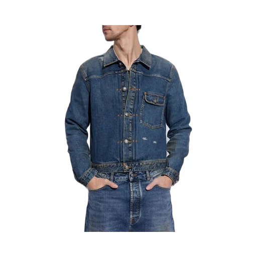 Palm Angels Vintage Effect Denim Jacket