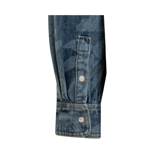 Palm Angels Palmity Button-Up Denim Shirt