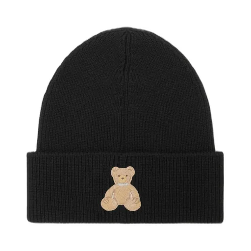 Palm Angels Bear Patch Knitted Beanie