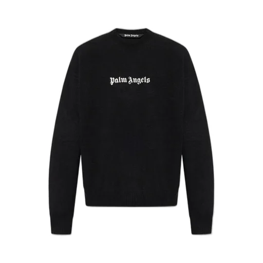 Palm Angels Logo Embroidered Crewneck Jumper