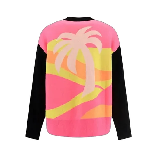 Palm Angels Palm Tree Intarsia Crewneck Sweater