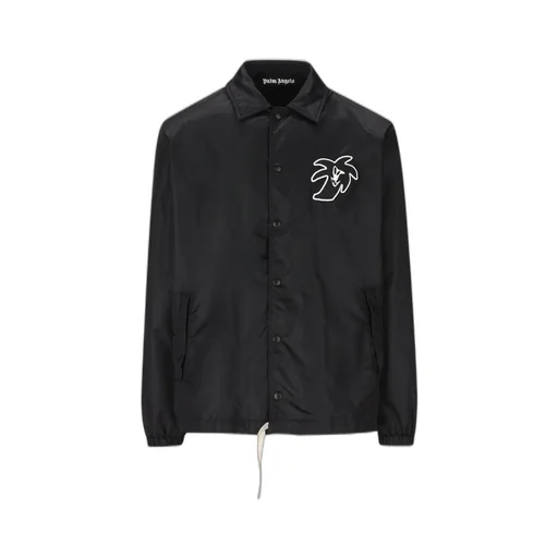 Palm Angels Logo Printed Coat