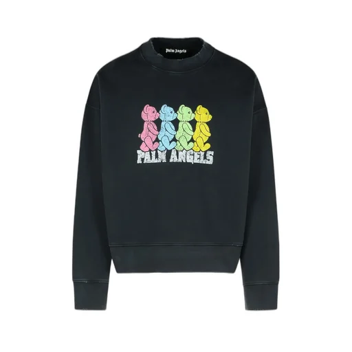 Palm Angels Crossroads Bear Printed Crewneck Sweatshirt