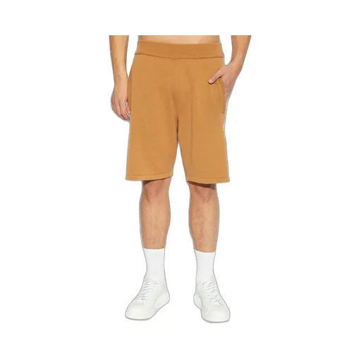 Palm Angels Palm Tree Intarsia Elastic Waist Knitted Shorts