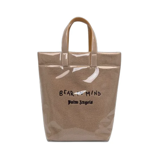Palm Angels Bear In Mind Logo Embroidered Tote Bag