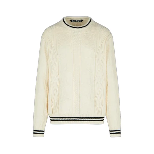 Palm Angels Curved-Logo Knitted Jumper