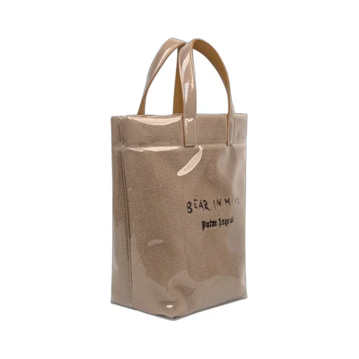 Palm Angels Bear In Mind Logo Embroidered Tote Bag