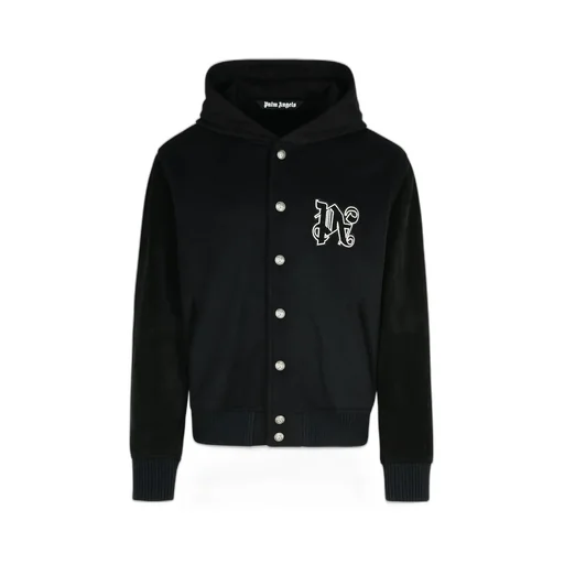 Palm Angels Monogram Embroidered Bomber Jacket
