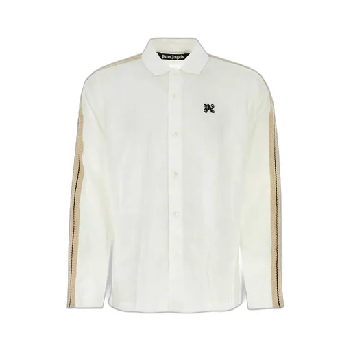 Palm Angels Pa Monogram Printed Long-Sleeved Shirt