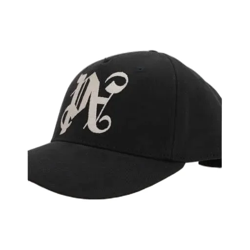 Palm Angels Logo Embroidered Baseball Cap