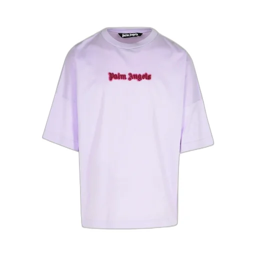 Palm Angels Logo Embroidered Drop Shoulder T-Shirt