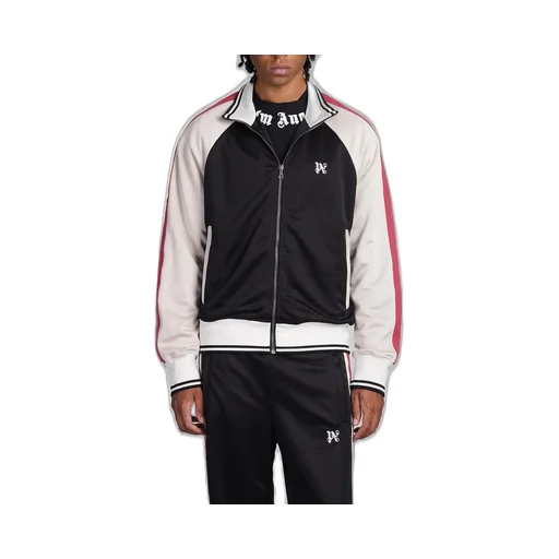 Palm Angels Monogram Embroidered High Neck Track Jacket
