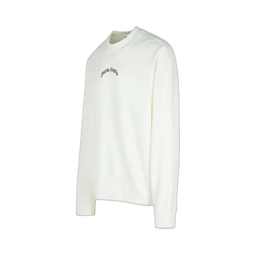 Palm Angels Curved-Logo Crewneck Sweatshirt