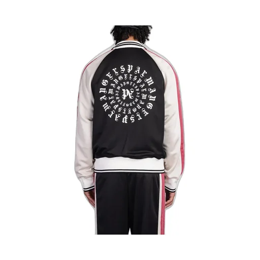 Palm Angels Monogram Embroidered High Neck Track Jacket