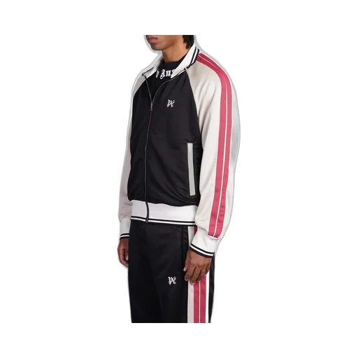 Palm Angels Monogram Embroidered High Neck Track Jacket