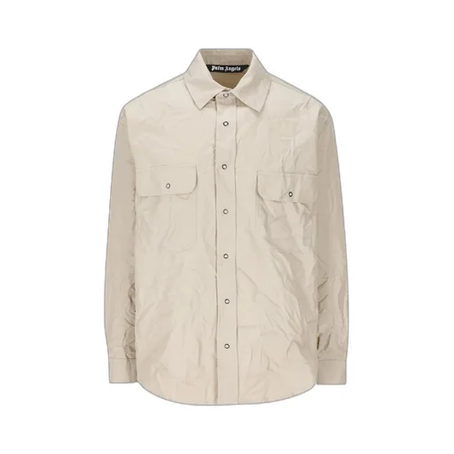 Palm Angels Logo Printed Buttoned Shirt