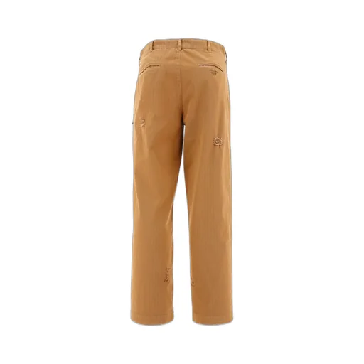 Palm Angels Distressed Straight-Leg Trousers