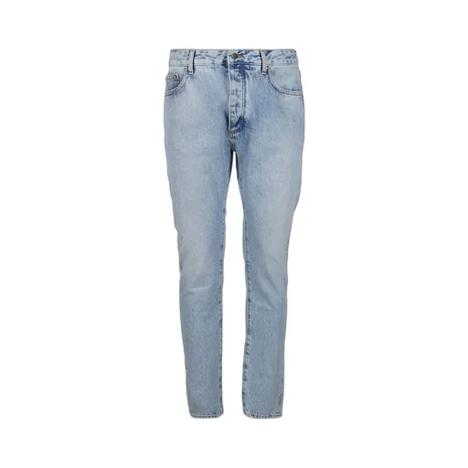 Palm Angels Logo Printed Slim-Fit Jeans