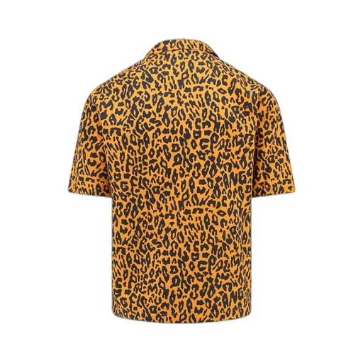 Palm Angels Animal Print Short-Sleeved Shirt