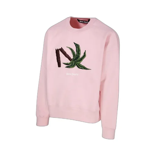 Palm Angels Logo Detailed Crewneck Sweatshirt