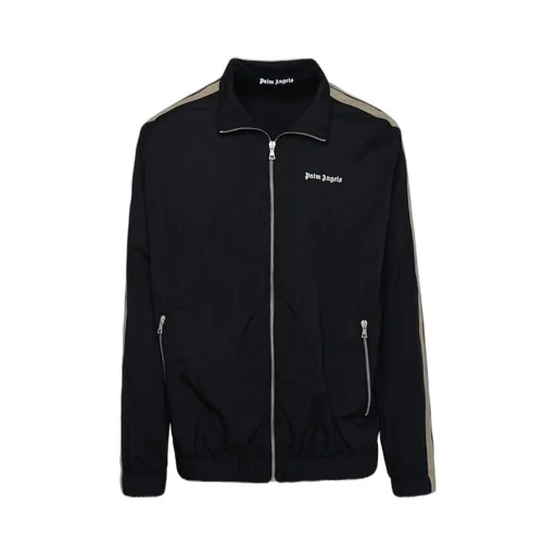 Palm Angels Logo Detailed Zipped Track Jacket