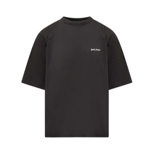 Palm Angels Logo Embroidered Crewneck T-Shirt