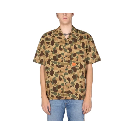 Palm Angels Printed Short-Sleeved Shirt