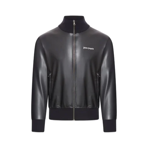 Palm Angels Logo Embroidered High Neck Jacket