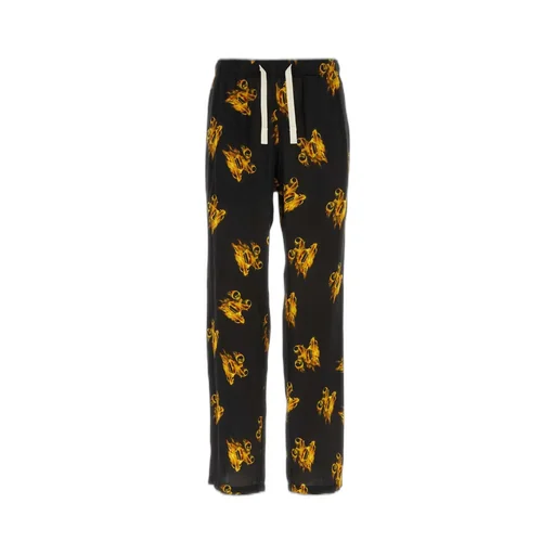 Palm Angels Burning Logo-Printed Drawstring Trousers