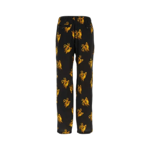 Palm Angels Burning Logo-Printed Drawstring Trousers