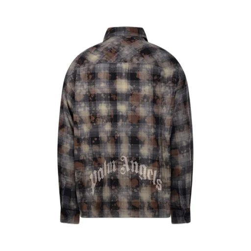 Palm Angels Checked Long-Sleeved Shirt