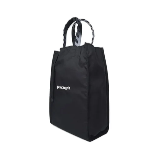 Palm Angels Logo Printed Lace-Up Detailed Tote Bag