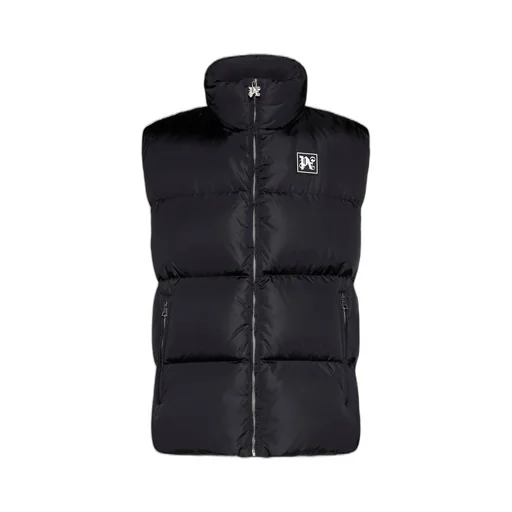 Palm Angels Logo Patch Padded Vest
