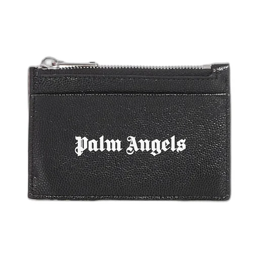 Palm Angels Logo Print Zipped Cardholder